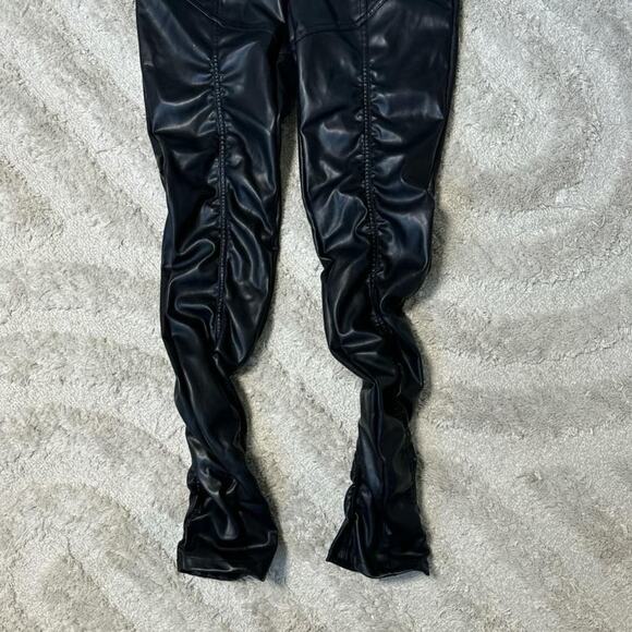 Free People Pleated Faux Leather Pants - Picture 4 of 6